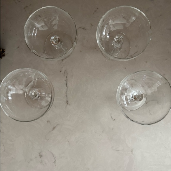 Princess House Heritage Etched Crystal Pedestal Dessert Bowl Dishes 507 Set of 4 - Picture 3 of 10